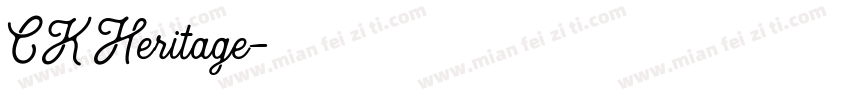 CK Heritage字体转换